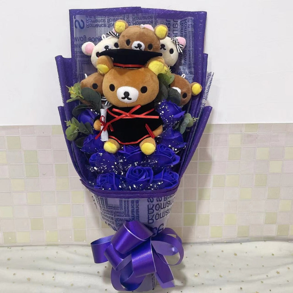 Teddy Bear Graduation Flower Bouquet Enchanted Flower