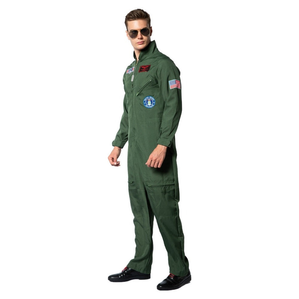 American Airforce Pilot Costume Suit (Size S-L) Kids & Adult