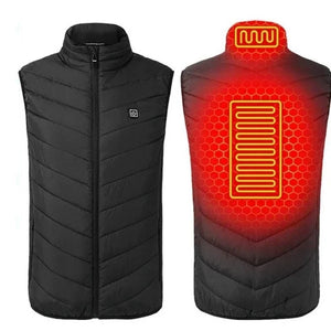 Heated Vest or Jacket (Size S-6XL) USB Power Bank Not Included