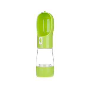 Pet Food Water Bottle Green