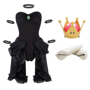 Bowsette Shadow Queen Dress Costume Set (XS-3XL)