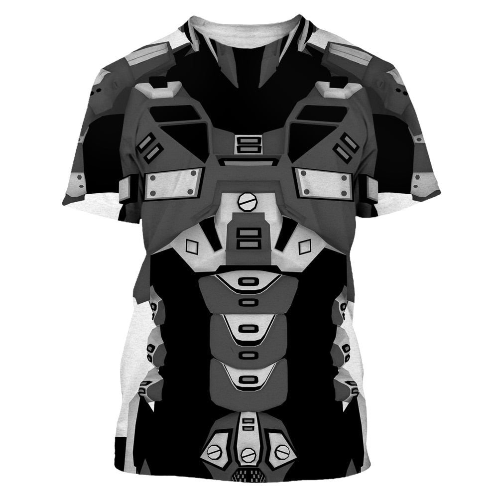 3D Metallic Guardian Armor Shirt