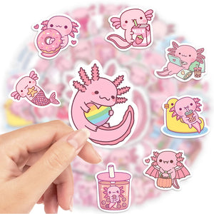 Kawaii Axolotl Sticker 50PCS