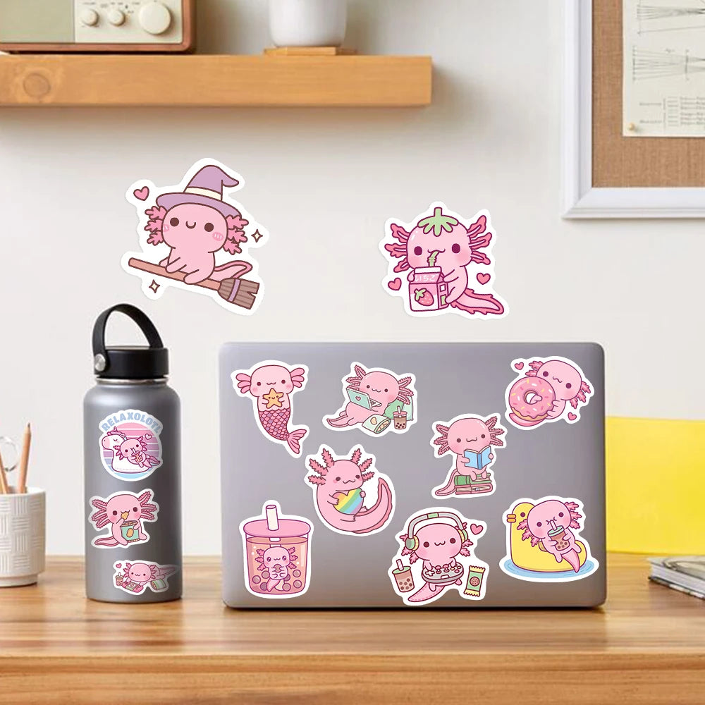 Kawaii Axolotl Sticker 50PCS