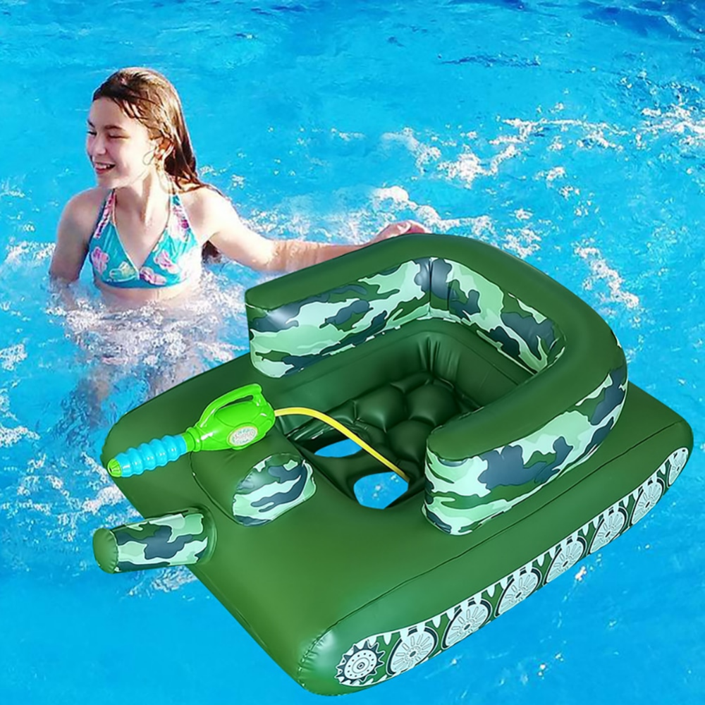Inflatable Tank Pool Float Water Cannon Swimming Summer Party Toy ...