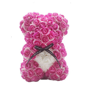 Enchanted Forever Rose Teddy Bear (4 Colors) 25cm