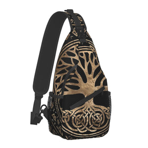 Viking Sling Backpack Bag Tree Of Life Triquetra (25 Options)