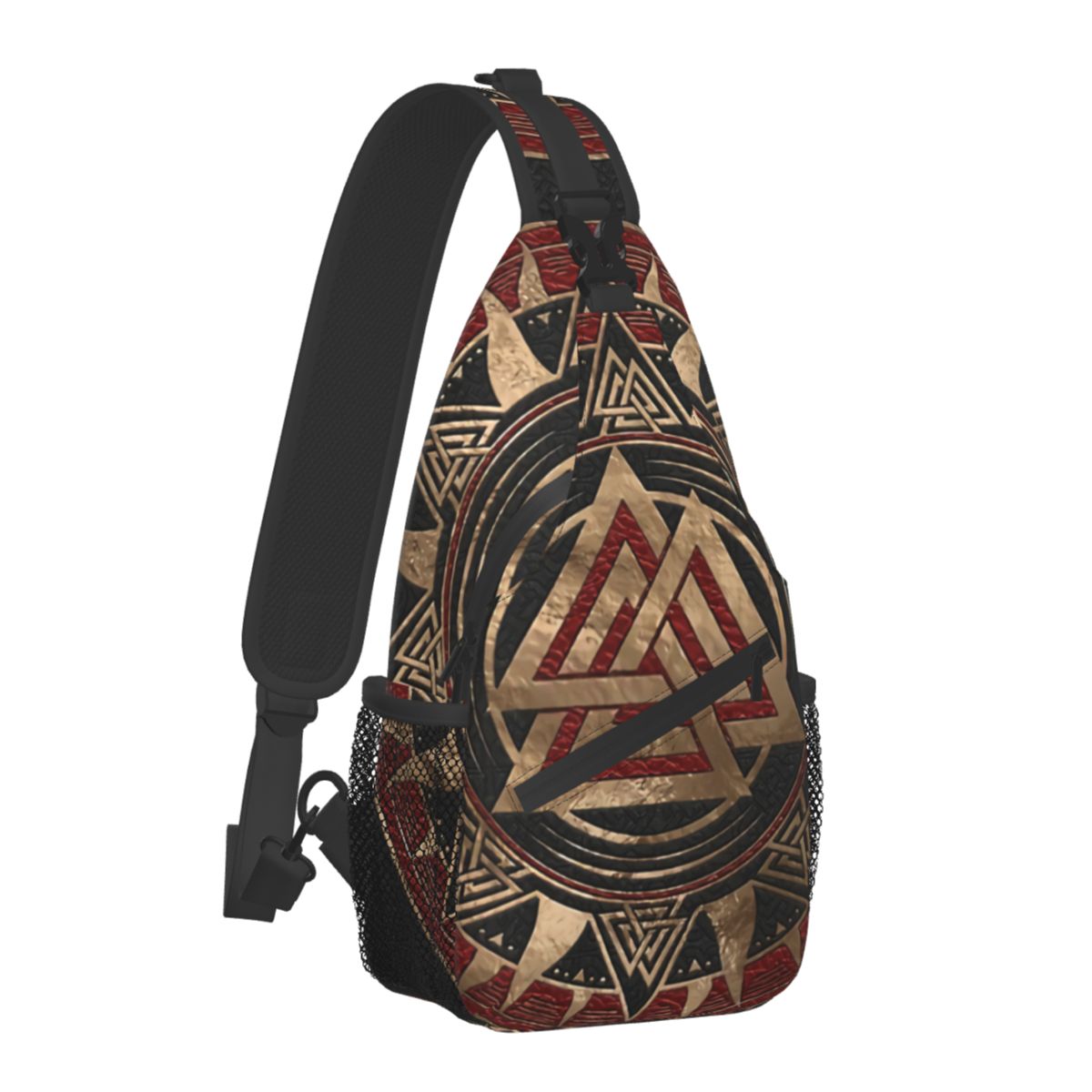 Viking Sling Backpack Bag Tree Of Life Triquetra (25 Options)