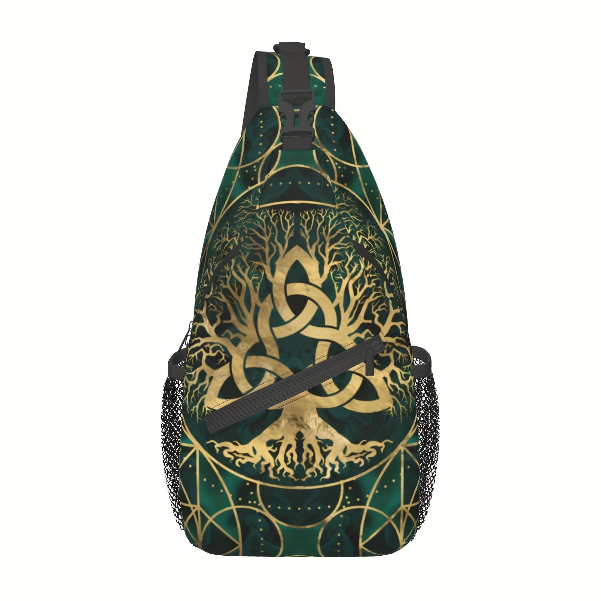 Viking Sling Backpack Bag Tree Of Life Triquetra (25 Options)