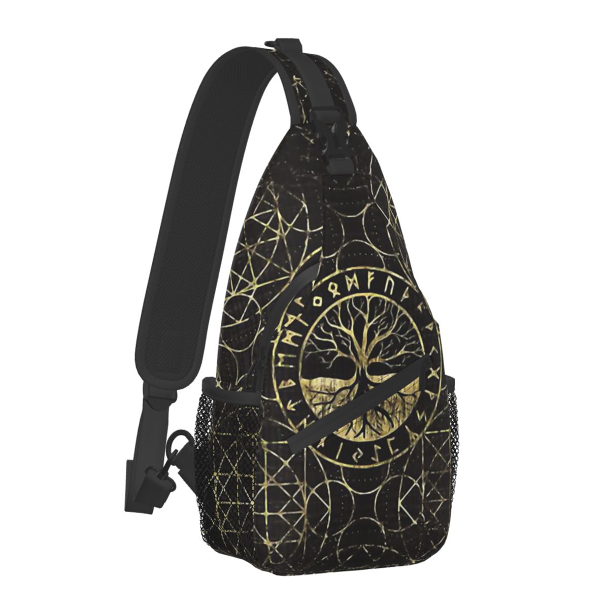 Viking Sling Backpack Bag Tree Of Life Triquetra (25 Options)