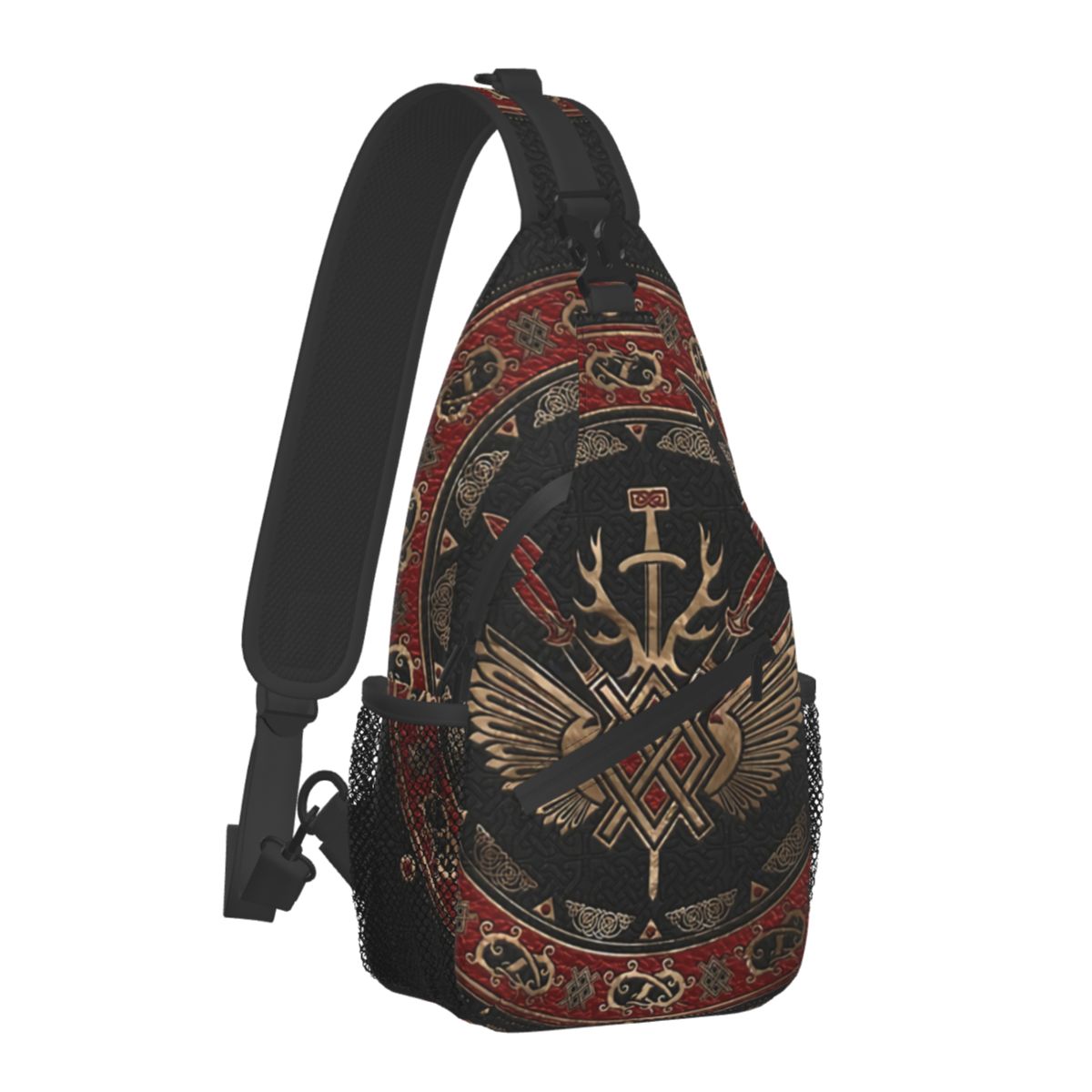 Viking Sling Backpack Bag Tree Of Life Triquetra (25 Options)