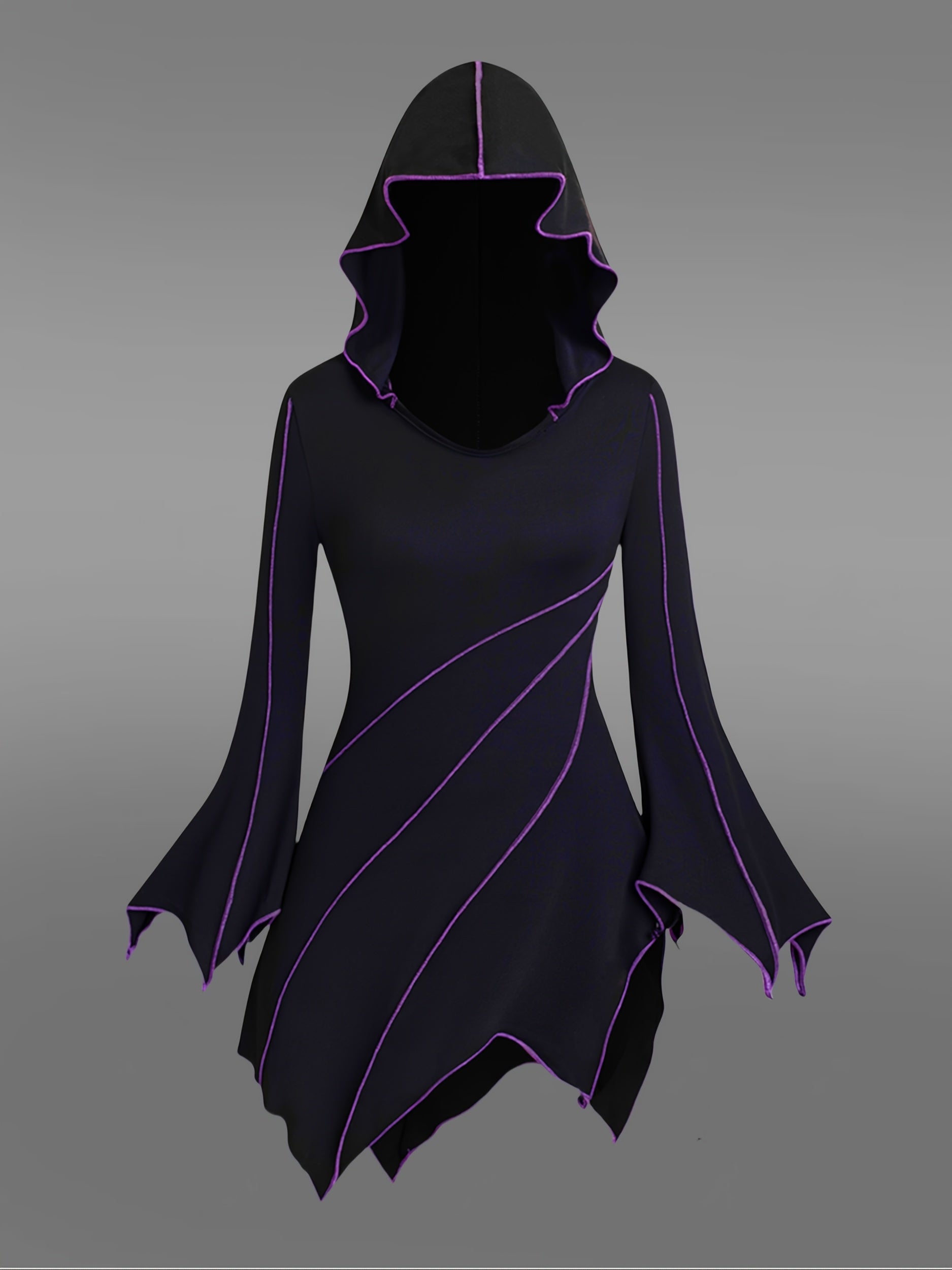 Mystic Enchantress Hooded Dress