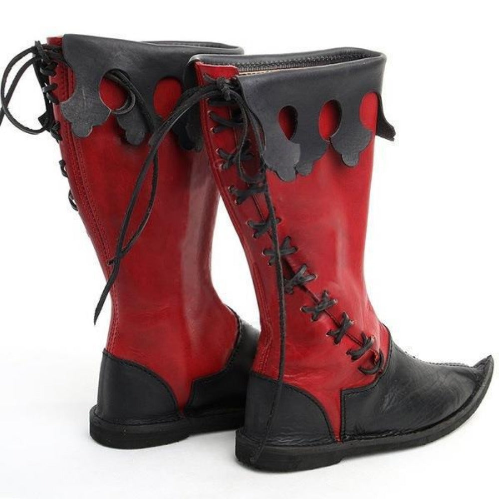 Medieval Elf PU Leather Boots (2 Colors) Size 6-11.5