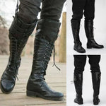 Medieval PU Leather Boots (2 Colors) Size 7-14.5