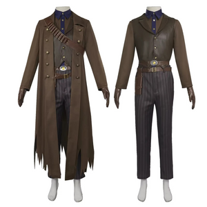 Zombie Cowboy Gunslinger Costume Set 9PCS (Size S-2XL)