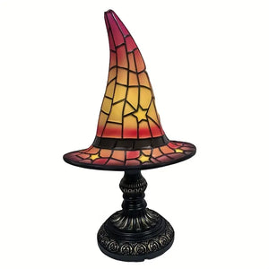 Stained Glass Style Witch Hat Lamp (3 Options)