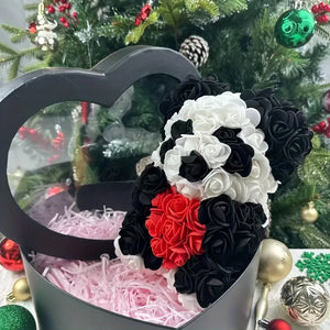 Enchanted Forever Rose Heart Panda Bear (3 Style) with Heart Box