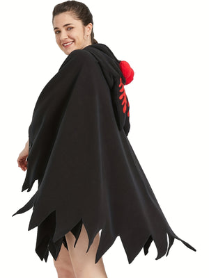 Mothman Cryptid Hooded Dress Costume (One size)
