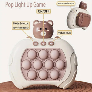 Bear Pocket Bubble Pop Game with Music Light