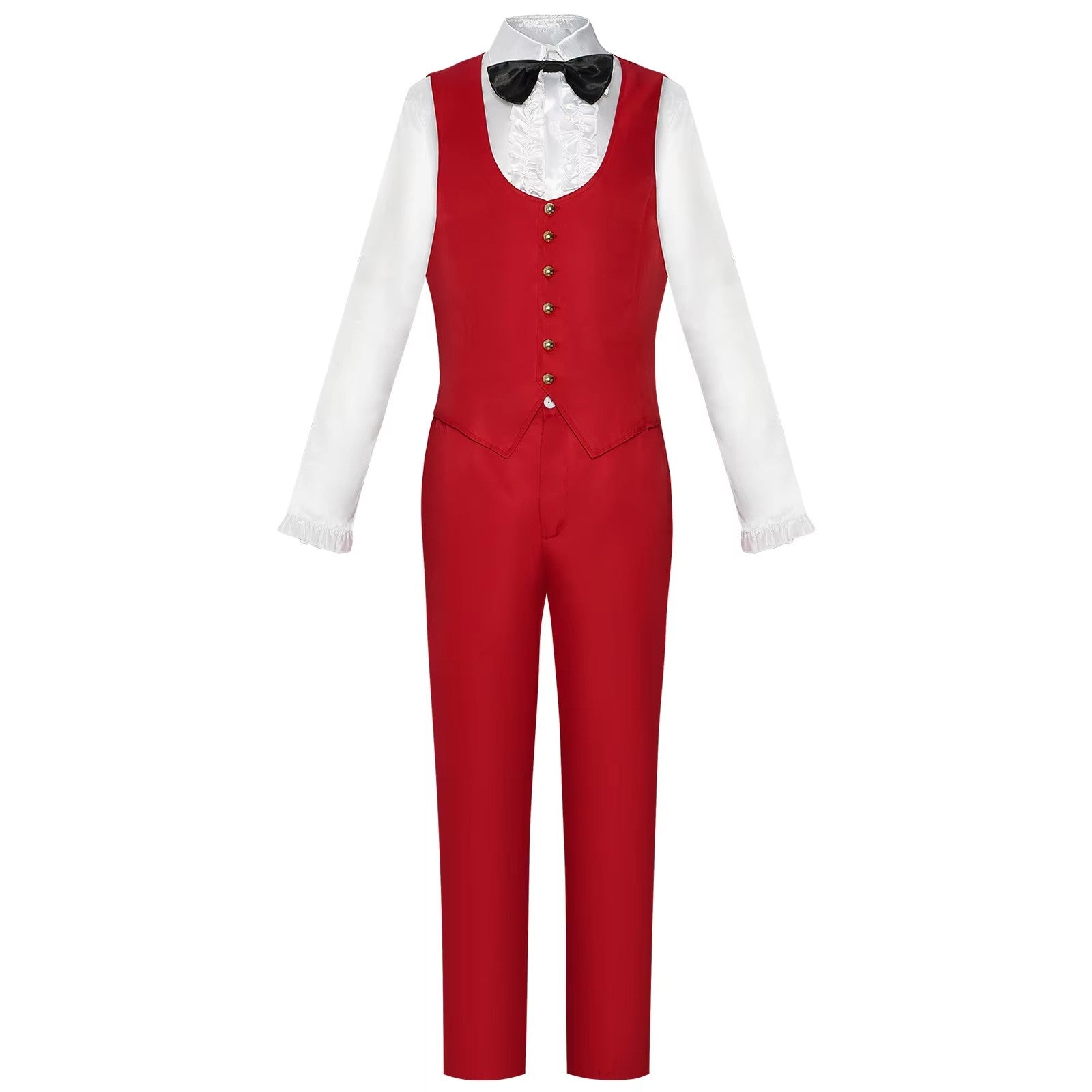 Red Groom Suit Costume Set