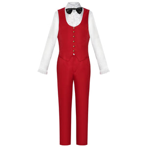 Red Groom Suit Costume Set