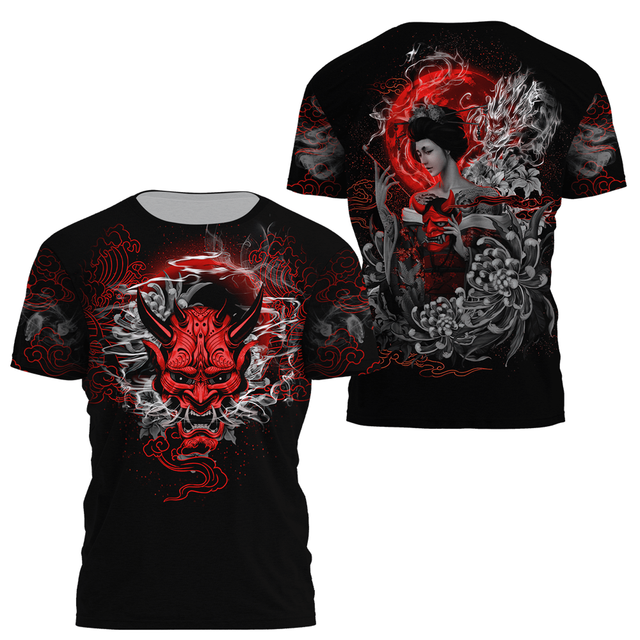 Samurai O-Neck T Shirt (25 Design) M-3XL