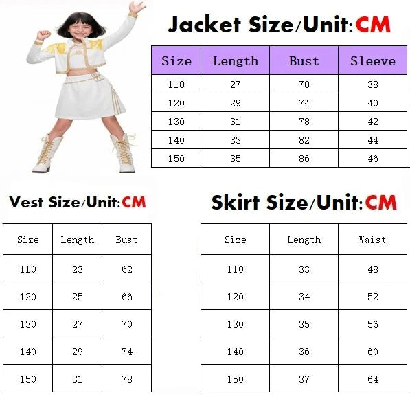 Starlight Performer Cosplay Costume Set (3 Options) Children's Size Optional Wig