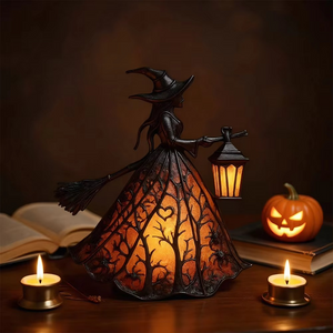 Enchanted Gothic Witch Table Lamp (23CM)