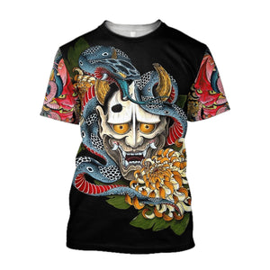 Samurai O-Neck T Shirt (25 Design) M-3XL