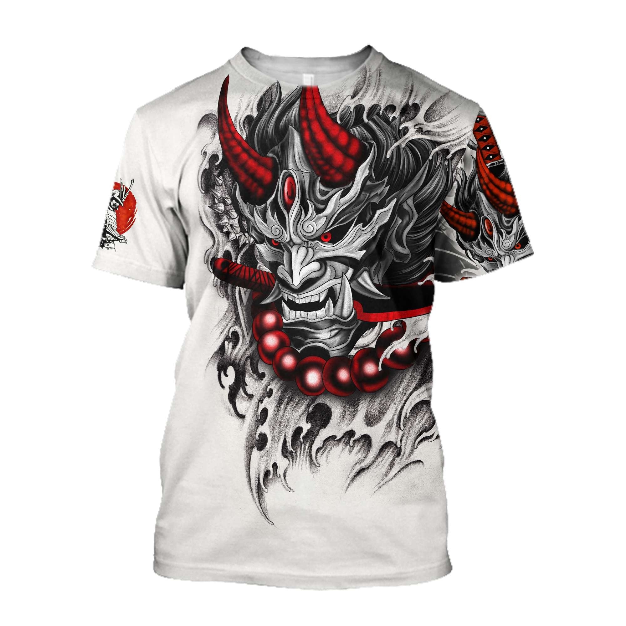 Samurai O-Neck T Shirt (25 Design) M-3XL