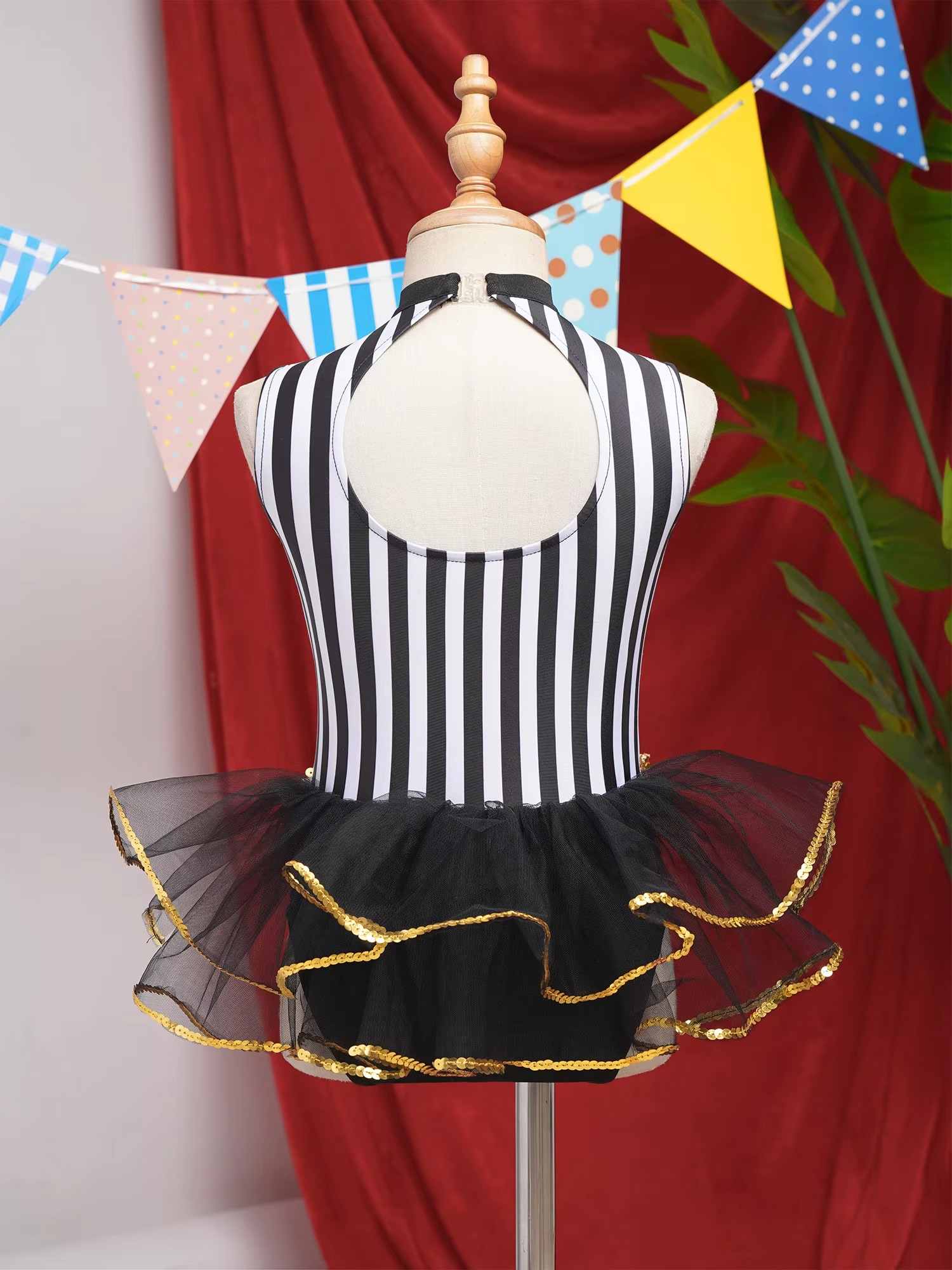 Carnival Circus Ringmaster Costume | Tutu Leotard Dress Children's Size (3 Colors)
