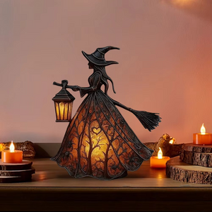 Enchanted Gothic Witch Table Lamp (23CM)