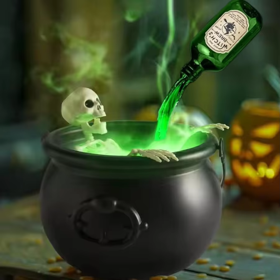 Floating Potion Bottle Brew Fog LED Cauldron (2 Options)