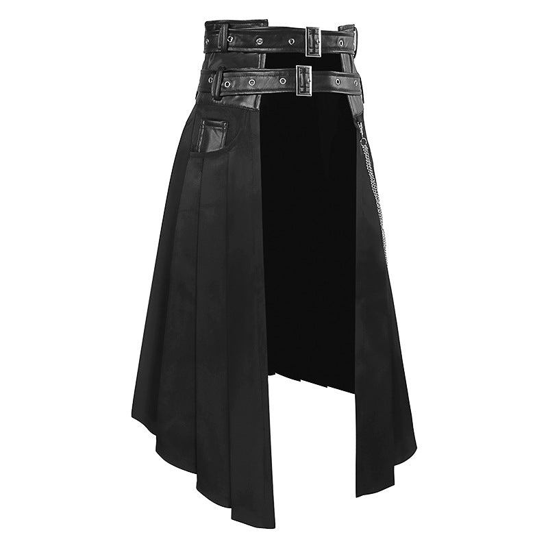 Gothic Medieval Kilt Skirt (Size S-4XL)