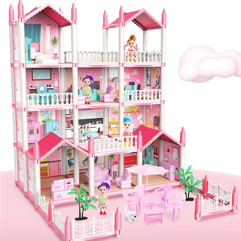 LED Princess Grand Castle Doll House Toy Set