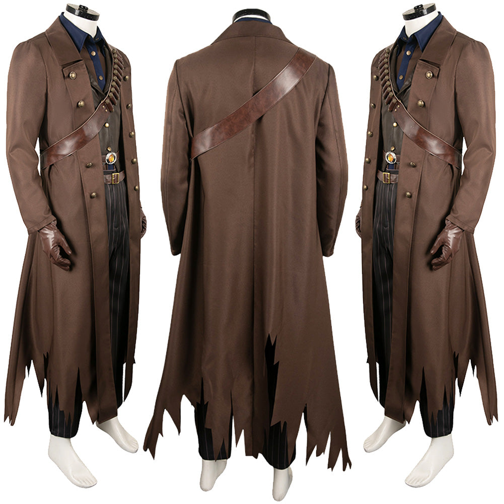 Zombie Cowboy Gunslinger Costume Set 9PCS (Size S-2XL)