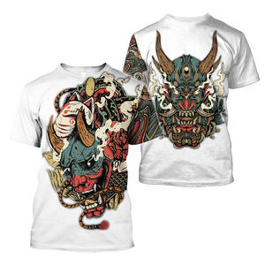 Samurai O-Neck T Shirt (25 Design) M-3XL