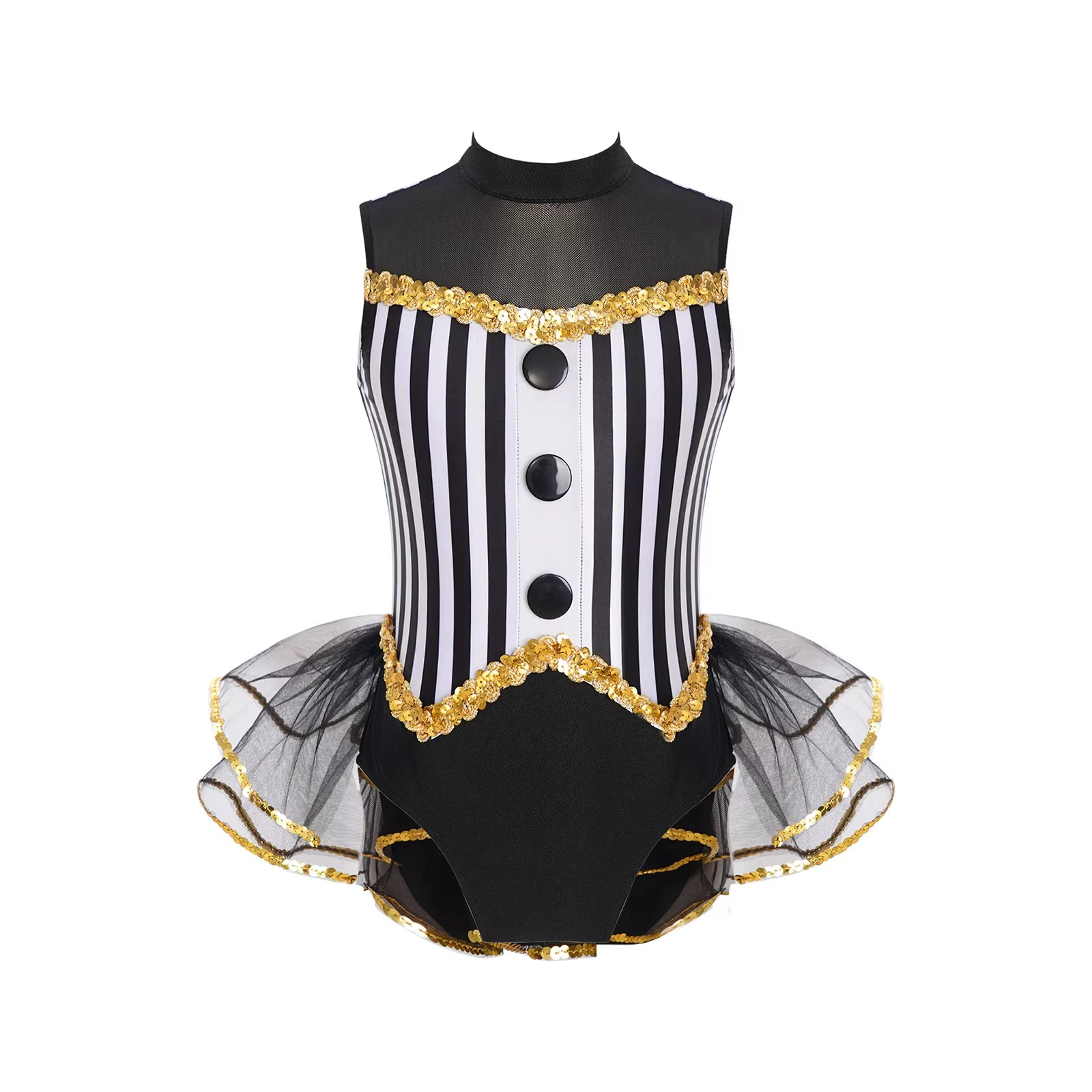 Carnival Circus Ringmaster Costume | Tutu Leotard Dress Children's Size (3 Colors)