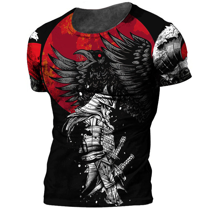 Samurai O-Neck T Shirt (25 Design) M-3XL