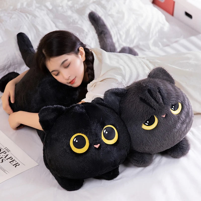 Kawaii Black Cat Plush Pillow (2 Options) 50CM-90CM