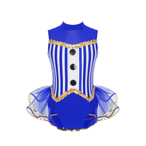 Carnival Circus Ringmaster Costume | Tutu Leotard Dress Children's Size (3 Colors)