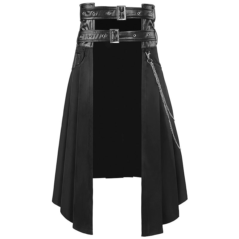 Gothic Medieval Kilt Skirt (Size S-4XL)