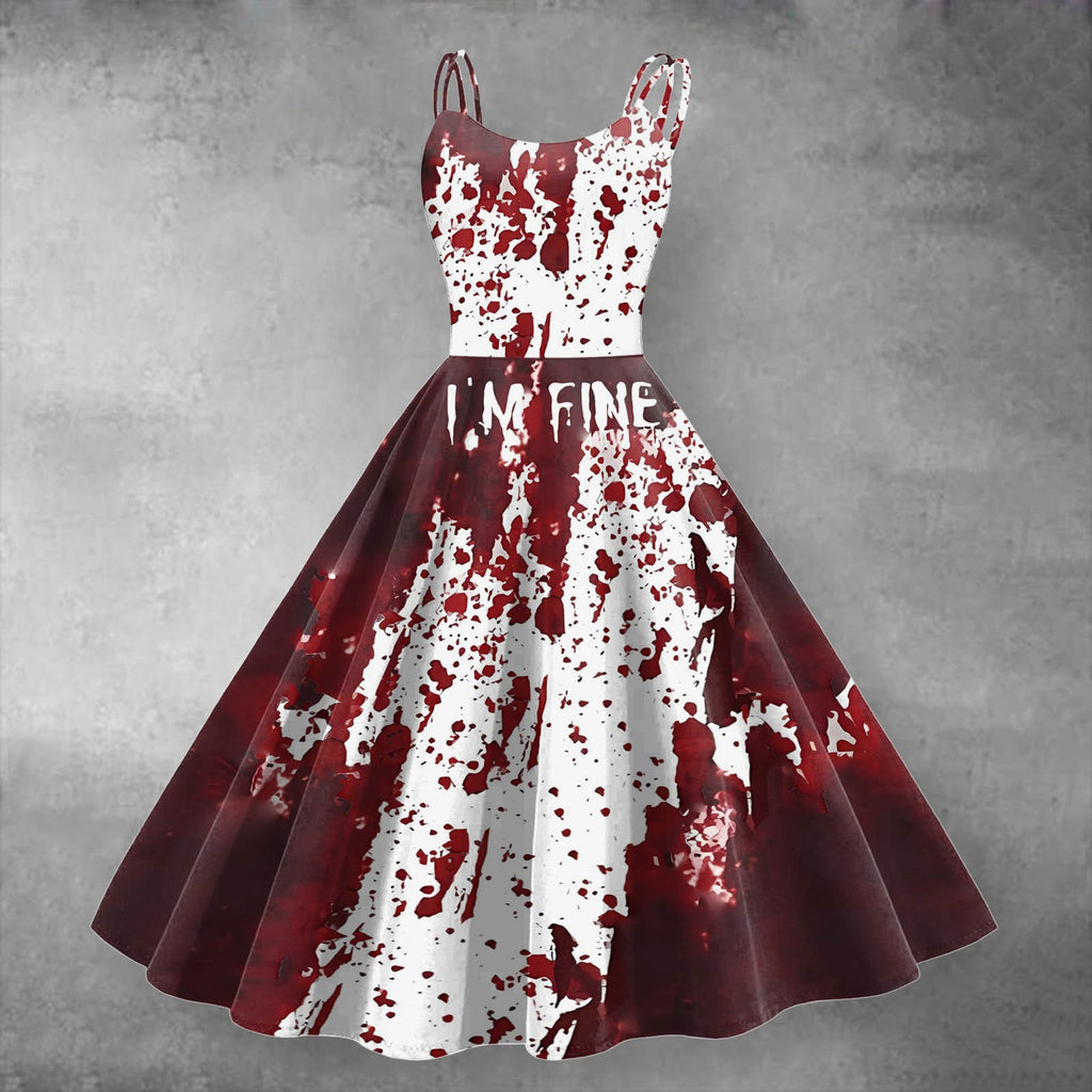 Bloody Halloween Dress Costume (2 Style) S-2XL