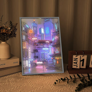 HD Anime LED Cityscape Wall Art Night Light (2 Options)