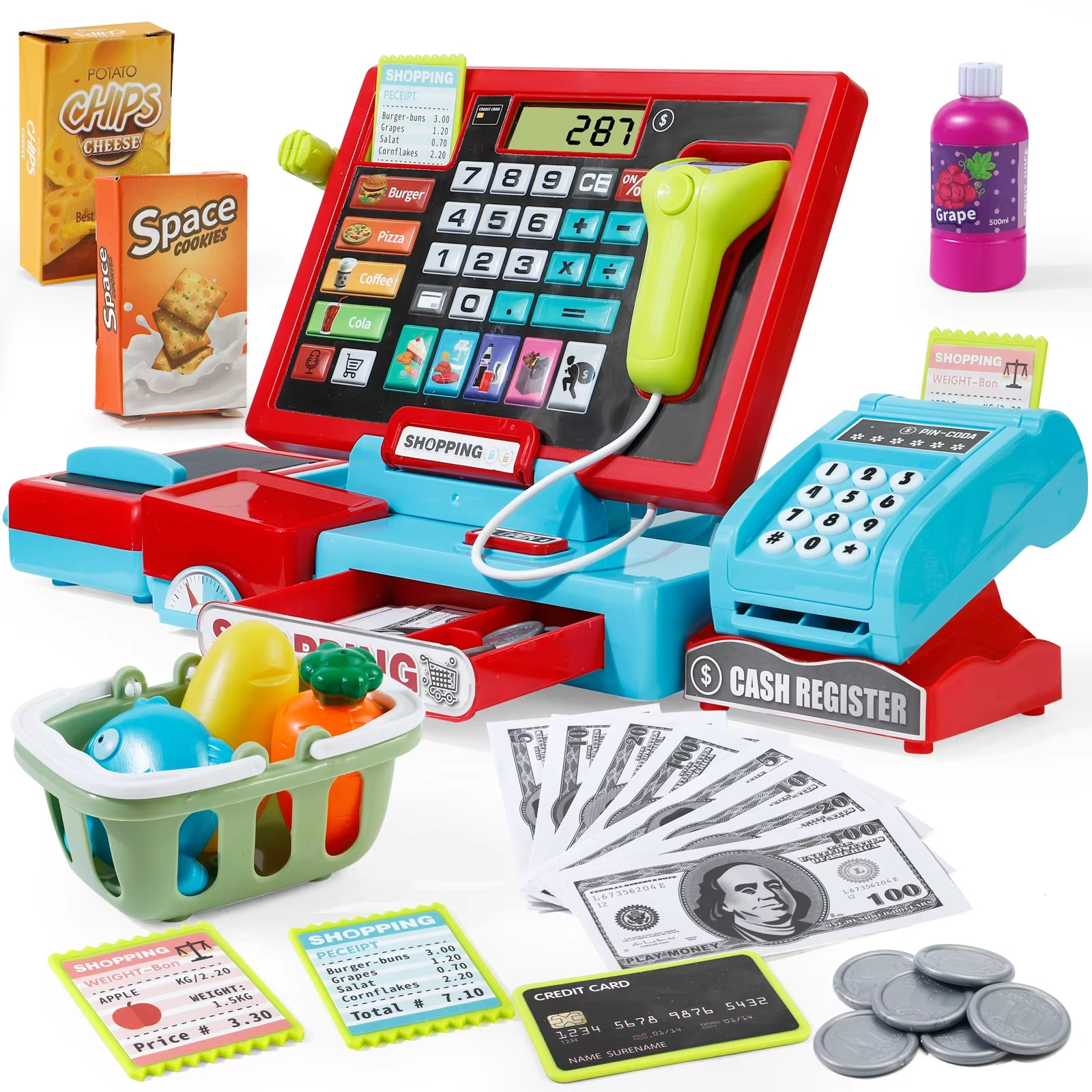 Cash Register Toy Set (2 Colors)