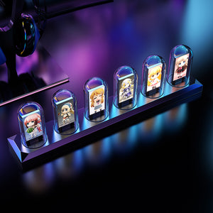 IPS Tube Clock DIY Digital Screen RGB Night Light