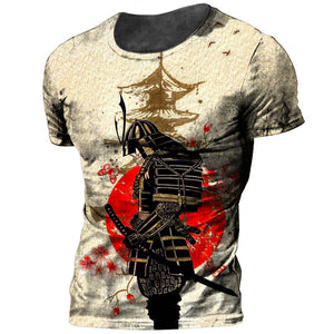 Samurai O-Neck T Shirt (25 Design) M-3XL