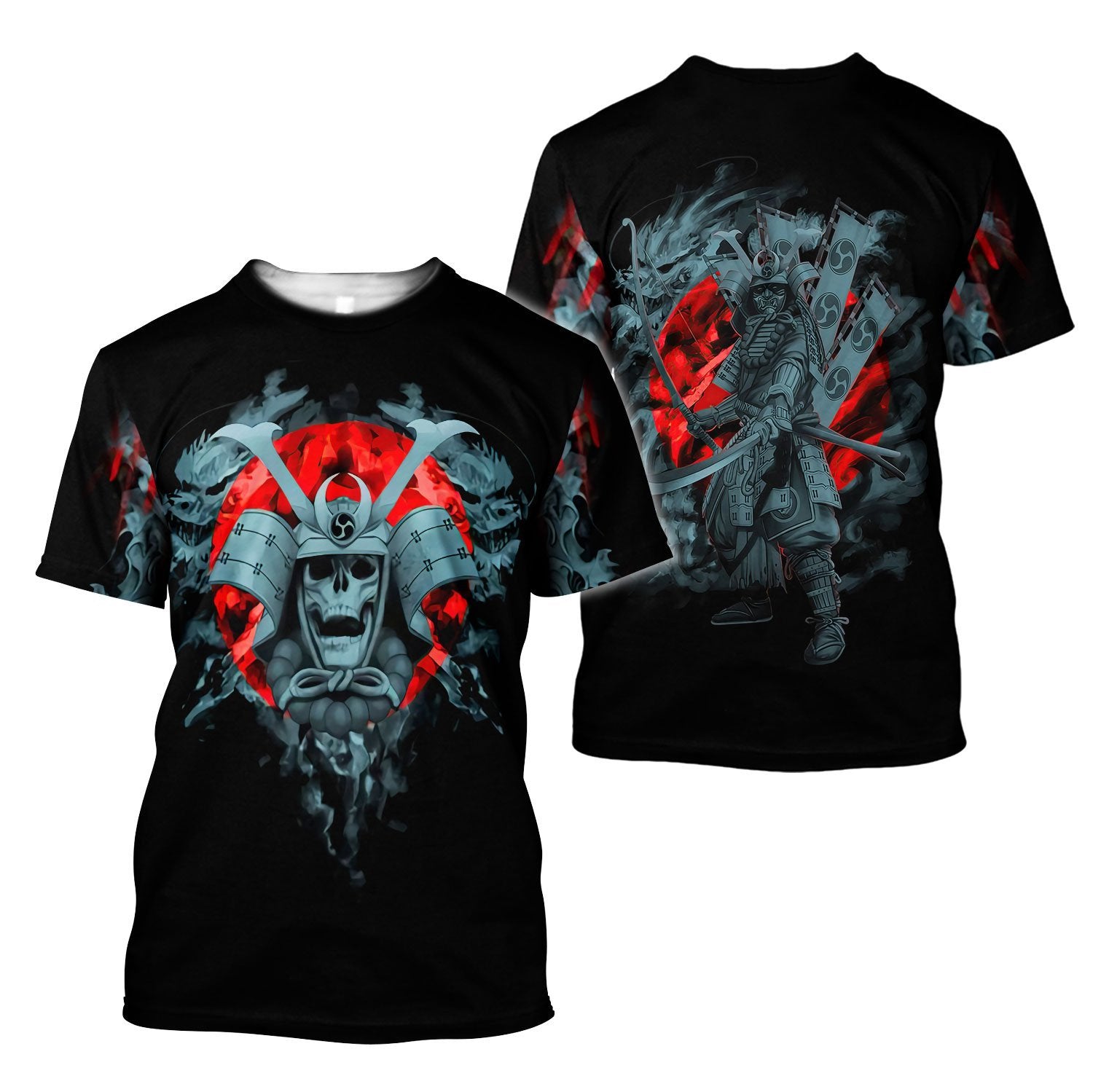 Samurai O-Neck T Shirt (25 Design) M-3XL