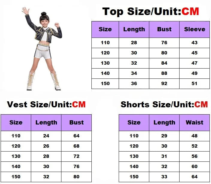 Starlight Performer Cosplay Costume Set (3 Options) Children's Size Optional Wig