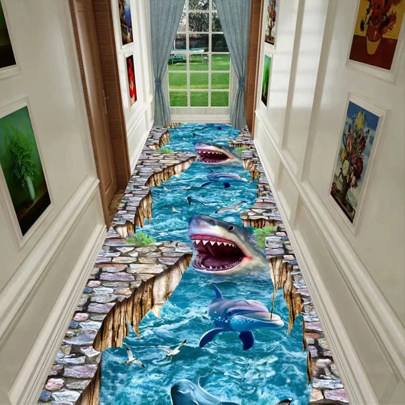 3D Illusion Carpet Runner Rug (5 Options)